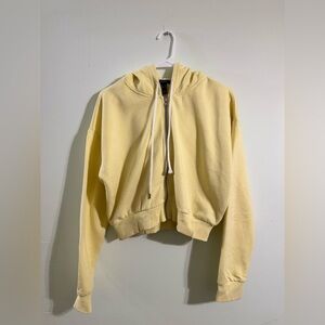 Yellow Women's Hoodie Sweater